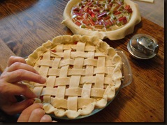 rhubarb pie and pony bread 001