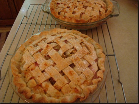 rhubarb pie and pony bread 002